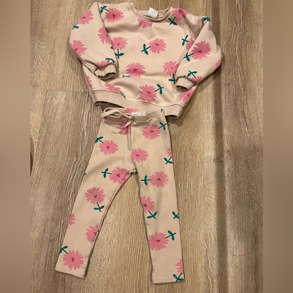 Zara Toddler 2-3 Years Sweatshirt & Leggings Set